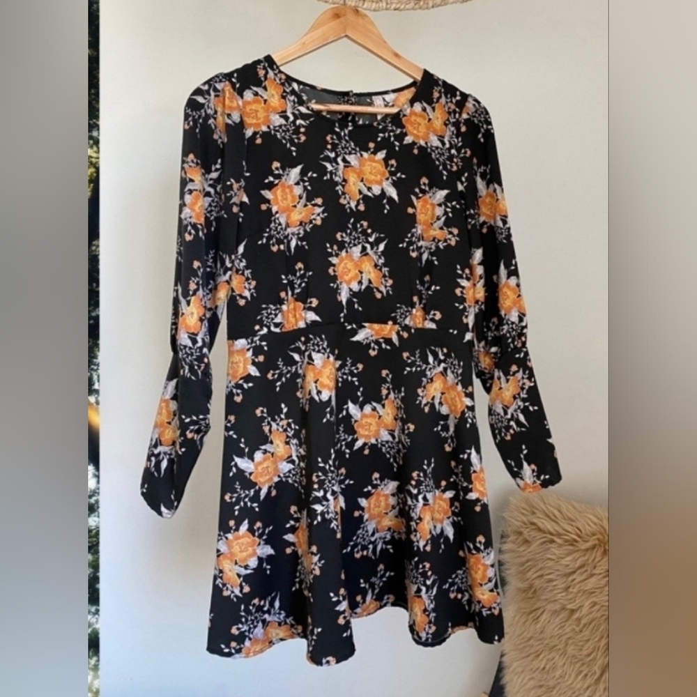 Free people dark floral dress